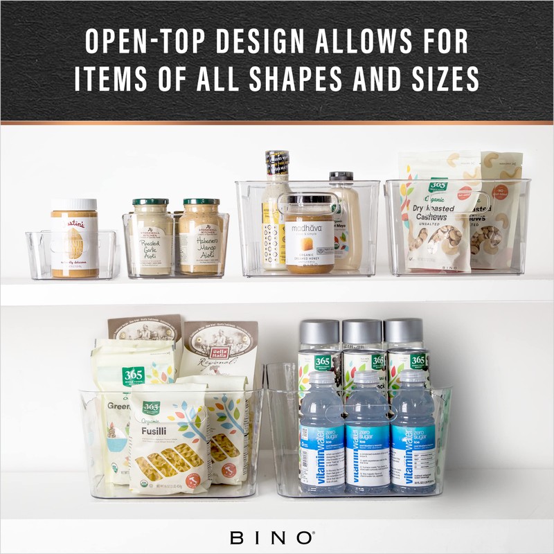 BINO | Plastic Storage Bins, X-Large - 2 Pack |