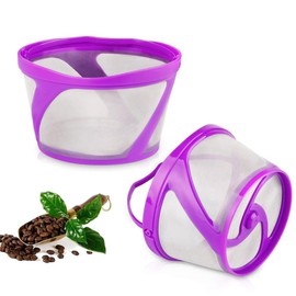 Reusable 8-12 Cup Basket Coffee Filter for K eurigKDuo Essentials and KDuo Brewers Machine, Replaces Disposable Coffee Paper Filters, BPA Free,2 Pack Refillable Coffee Filter