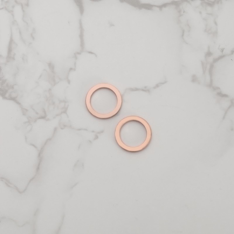 eMagTech 60pcs Copper Gaskets Flat Washers Inner Diameter 10mm Outer