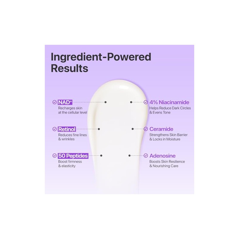numbuzin No.9 Eye Cream NAD+ Retinol Volumetox