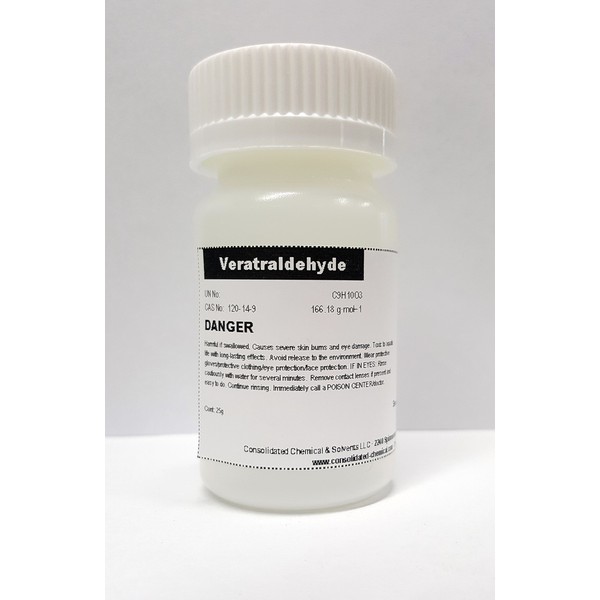 Veratraldehyde High Purity Aroma Compound 25g (0.9 oz)