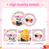 Pink Movie Night Party Decorations Tableware Set Serve 24