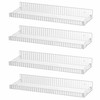 IEEK Acrylic Floating Shelves Display Ledge,15 inch Clear Wall Mounted