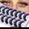 7 Pairs Russian Strip Lashes Color Lash 8D Colorful Wispy