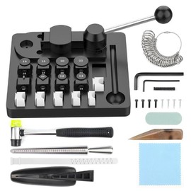 Metal Wire Bending Jig Set with Adjustable Dies, 2025 New Wire Bending Jig Tool Wire Bender, Jewelry Spoon Ring Bender Tool Heavy Duty for DIY Rings, Bending Metals, Jewelry Making (Upgrade)