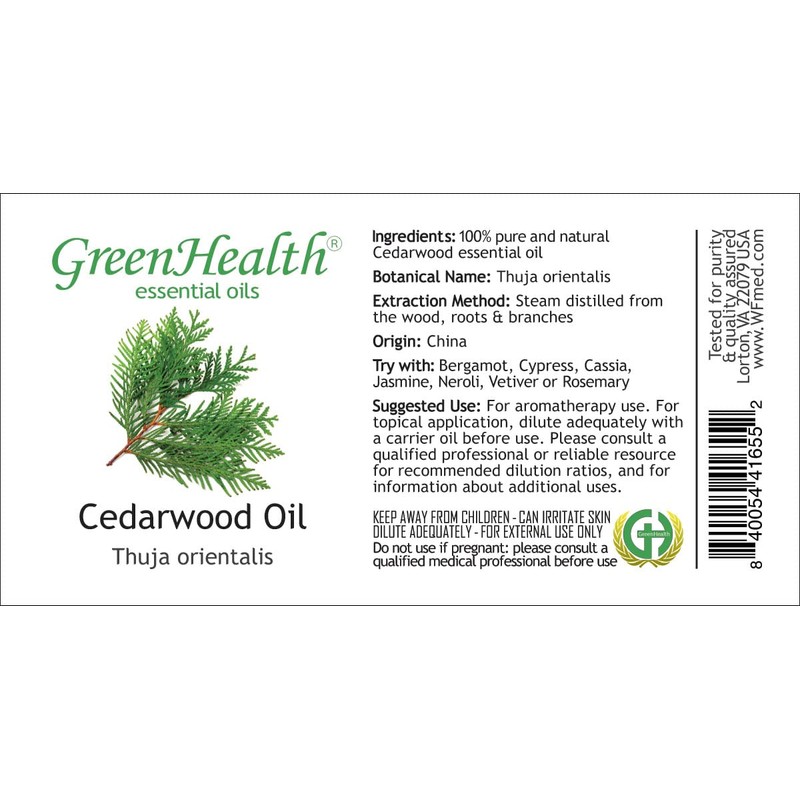 Cedarwood Essential Oil - 10ml (30 Oils)