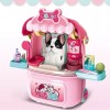 UNOMITOYS 2 IN 1 Pretend Play Pet Trolley Case Dog