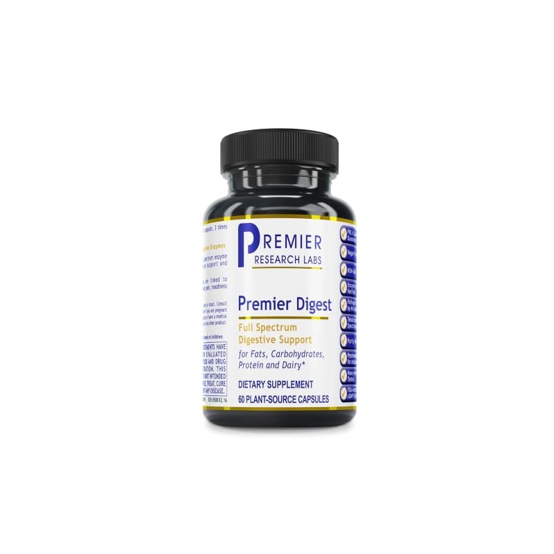 Premier Digest, 60 Capsules, Vegan Product - Vegetarian Source Enzymes,