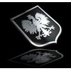 Poland Polska Eagle Black Chrome Plastic car Emblem Decal Sticker
