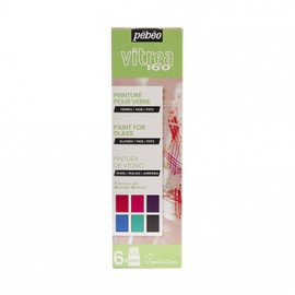 Pebeo V160 Initiation Set, Assorted, 20 ml (Pack of 6)
