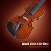 1Set Ebony Wood Violin Parts 4/4 Fittings Chinrest Pegs Tailpiece
