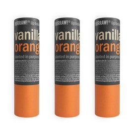 Hurraw! Vanilla & Orange Lip Balm, 3 Pack: Plastic-Free with new cardboard push-up tube. Certified Organic, All Natural Origin, Vegan & Cruelty Free. Gluten, Bee, Shea, Soy & Palm Free. Made in USA