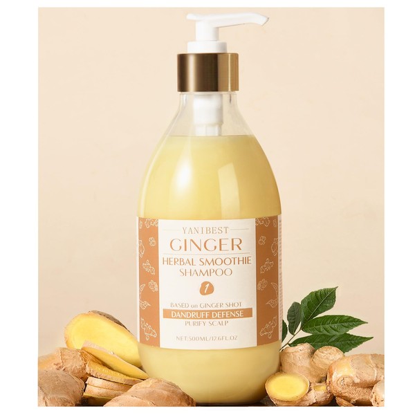 YANIBEST Anti Dandruff Shampoo Natural Formula Ginger Shampoo, Organic Shampoo,