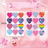 YIEUR 32 Sheets Heart Stickers, 384 Pieces Heart Stickers Heart-Shaped