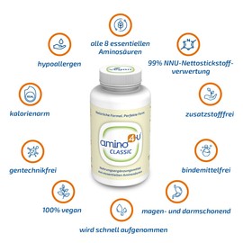 Amino4U Set Sparpaket alle 8 essentiellen Aminosäuren Muskelaufbau 3 x 120g Dose