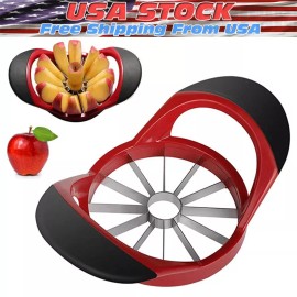Sharp 12-Blade Apple Slicer Stainless Steel Ultra-Sharp Apple Corer New - 15 PCS