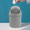 Dynko Mini Desktop Bin with Swing Lid, 2 L Plastic