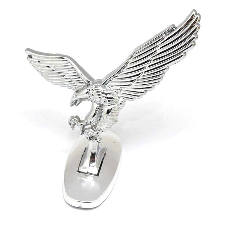 shenruifa 3D Emblem Car Front Hood Ornament Cover Chrome Eagle