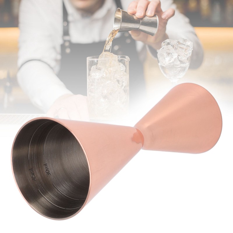 Cocktail Double Jigger Stainless Steel Innovative Wine Measuring Cup Bartending