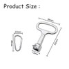 Meter Box Key,4 PCS Gas Meter Box Key Silver Triangle