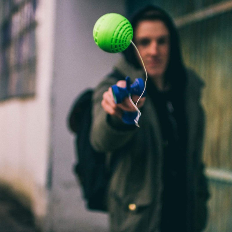 YOYO FACTORY Catchy AIR Kendama - Grey/Teal (traditional japanese skill