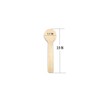 COOBL 3.9 Inches Mini Kitchen Wooden Ice Cream Dessert Spoons