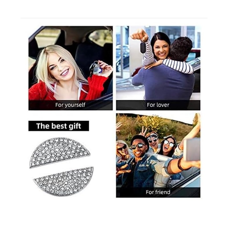 AEEIX Bling Handle Logo Cap for Nissan DIY Diamond Crystal