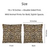 Sagielio Animal Print Throw Pillow Covers 18x18 Set of 4,