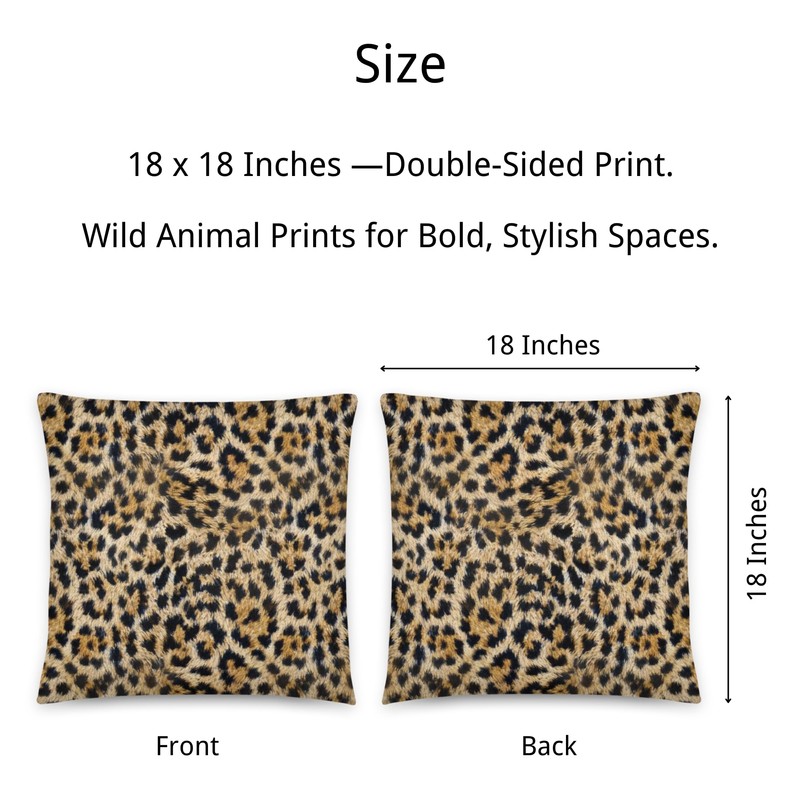 Sagielio Animal Print Throw Pillow Covers 18x18 Set of 4,