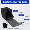 Zettokete Card Deck Box with 2 Dividers,Large Capacity Trading Card