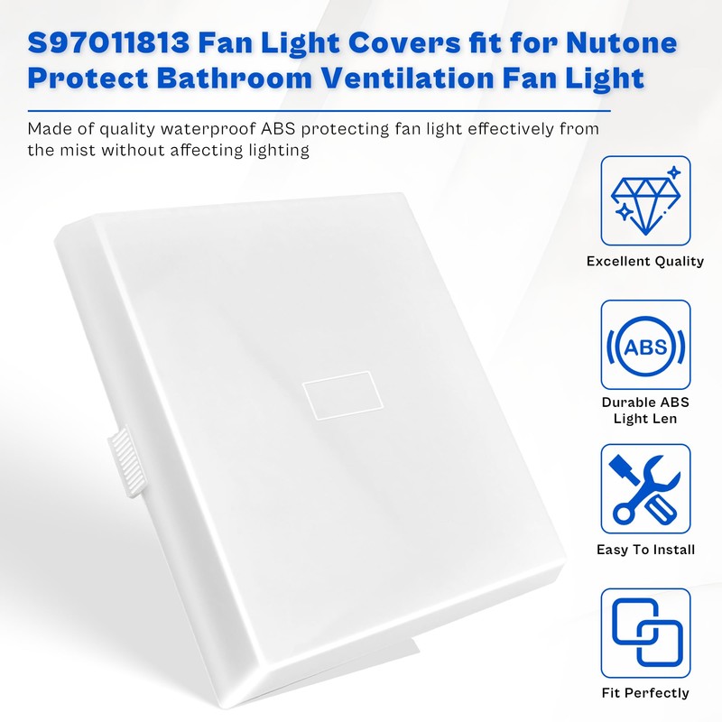 prime&swift S97011813 Light Lens fit for Broan,Bathroom Light Cover Replacement