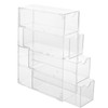 Shengxi Acrylic Glasses Box, Transparent Glasses Organiser with 4 Drawers,