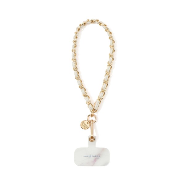Francfranc Smartphone Hand Strap, 2025 Model, white (chain)