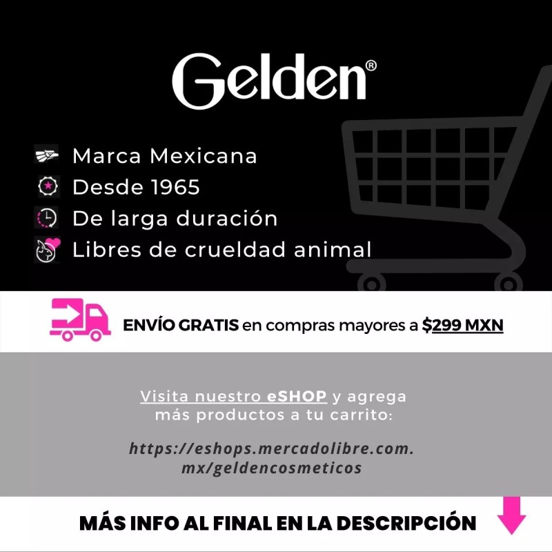 Gelden Lápiz Delineador De Ojos Mate Stain Eyeliner 1 Pz