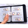 Cash Collection Book, Binder Currency Holder Album with 180 Pockets