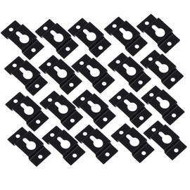 KICHOUSE 3sets Iron Wall Brackets Keyhole Hangers Heavy Duty Speaker Hangers Set Large Keyhole for Home Decor 20pcs*3