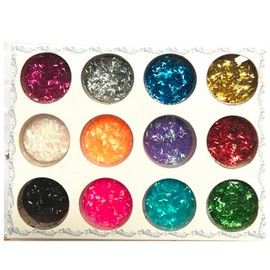 Glitter, 12 Colours Festival Glitter Face, Body Glitter Accessories for Nails, Eyes, Lips, Hair, Body, Halloween Make-Up, Make-Up, Shiny Ribbon