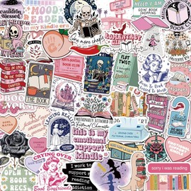 150 Pieces Book Lovers Stickers – Waterproof Glitter Vinyl Decals for Kindle, Laptops, Journals & More | Bookish Decor for Booktok Fans