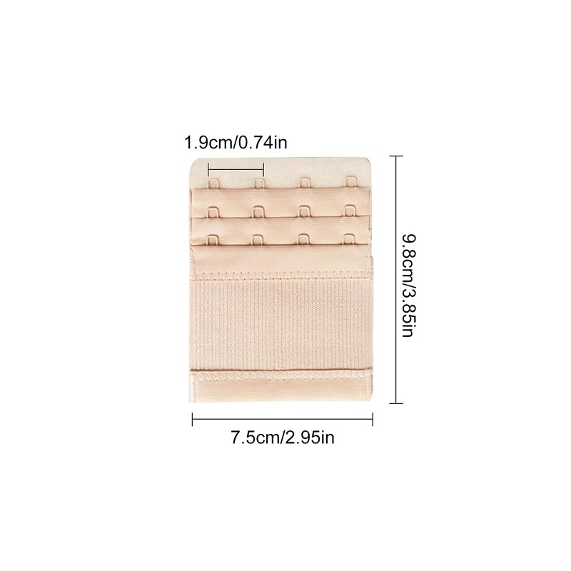 LEEQBCR 3pcs 4 Hooks Bra Extender Women's Bra Strap Extension