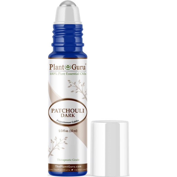 Patchouli Essential Oil Roll On 10 ml. 100% Pure Natural, Pre-Diluted Therapeutic Grade Aromatherapy Rollerball