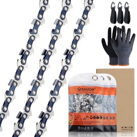 3PC 10 Inch Chainsaw Chain for Worx WG323 / WG323.9 / WG322 / WG322.9 Chainsaw, 10" Pole Saw Chain Replacement for EGO PSA1000 / PSA1020 / MPS1000 / MPS1001 / PPSX2504 10-Inch 56V Polesaw