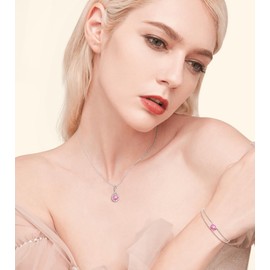 AINUOSHI Infinity Birthstone Necklace for Women Jewelry Mothers Day Gifts for Mom, Valentines Day Anniversary Birthday Gifts for Wife Girlfriend Her, Tourmaline Necklace October Birthstone Jewelry