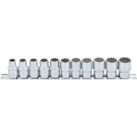 BGS 9107 | Socket Set, 12-point | 12.5 mm (1/2") Drive | 10 - 21 mm | 11 pcs.