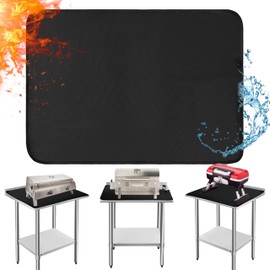 25x19.5 Inchs Heat Resistant Mat for Countertop to Protect Your Prep Table,FireProof Under Portable Grill Table Mat,Outdoor Tabletop Grill Heat Protector Pad,Indoor Fireplace Mat