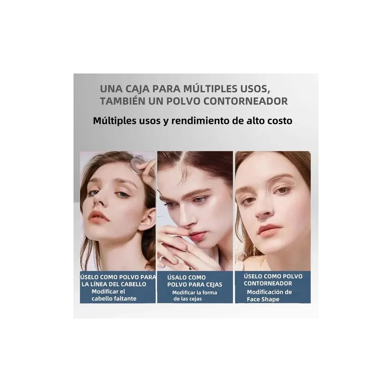 Polvo De Maquillaje Fibra Capilar Cubre Raíz De Cabello