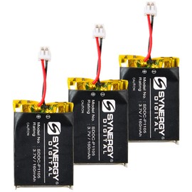 Synergy Digital Dog Collar Batteries, Works with SportDOG SportHunter 825 Dog Collar, Combo-Pack Includes: 3 x SDDC-P1105 Batteries