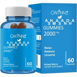 Gwynne Gominolas De Vitaminas Con Sabor A Bayas Mixtas,reduce El Estrés, Favorece El Sueño Y Mejora La Calidad De Vida 60 Gominolas