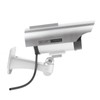 Fake Surveillance Camera Solar Powered Simulation Monitor with LED Flashing