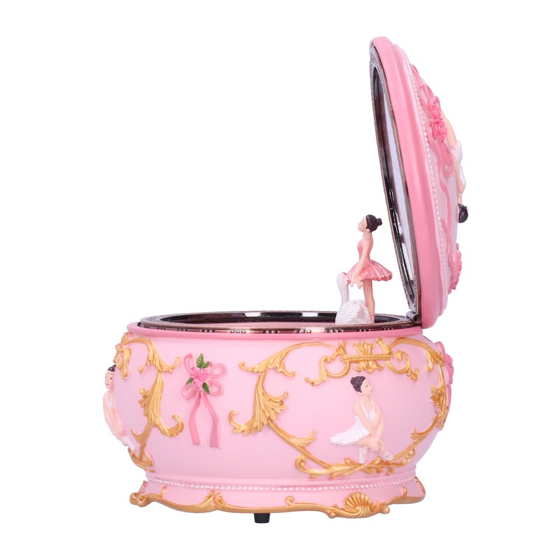 LED Music Box Figurine Rotation Exquisite Music Box Home Decoration