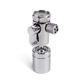 LCF Diverter with Swivel Aerator | Designed for LCF Countertop Water Filter | Compatible with WD-CTF-01, WD-CTF-02, OM-CF01 Stainless Steel Water Filters
